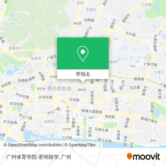 广州体育学院-君明留学地图
