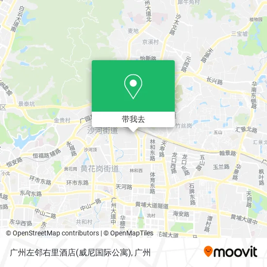广州左邻右里酒店(威尼国际公寓)地图