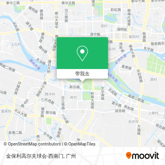 金保利高尔夫球会-西南门地图