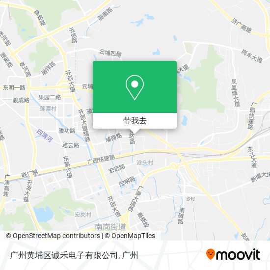 广州黄埔区诚禾电子有限公司地图