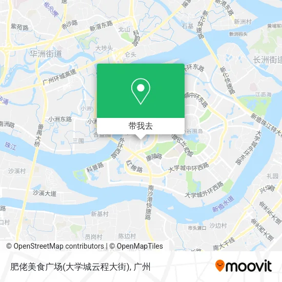 肥佬美食广场(大学城云程大街)地图