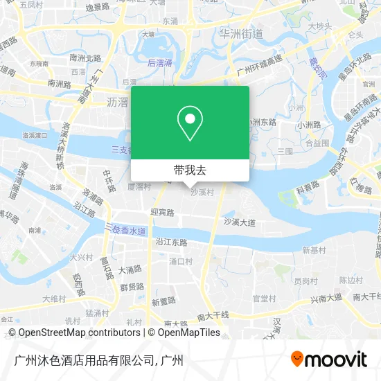 广州沐色酒店用品有限公司地图