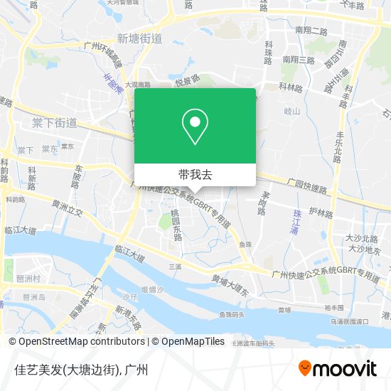 佳艺美发(大塘边街)地图