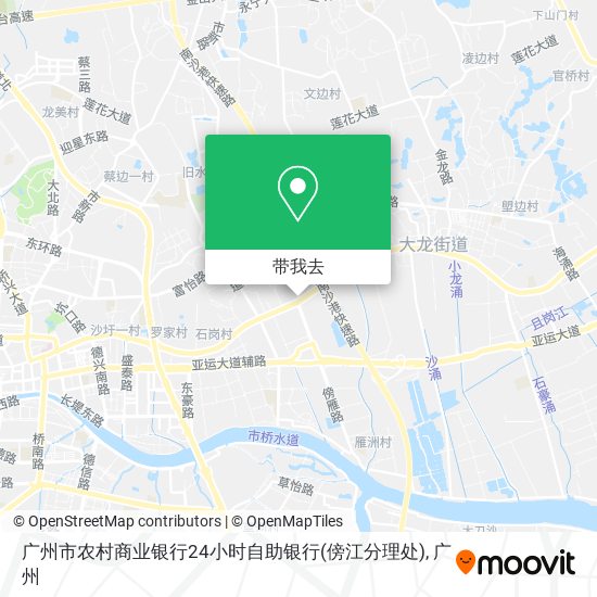广州市农村商业银行24小时自助银行(傍江分理处)地图