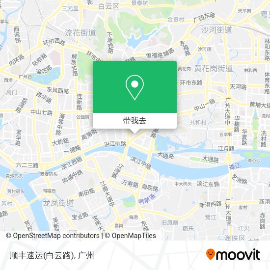 顺丰速运(白云路)地图