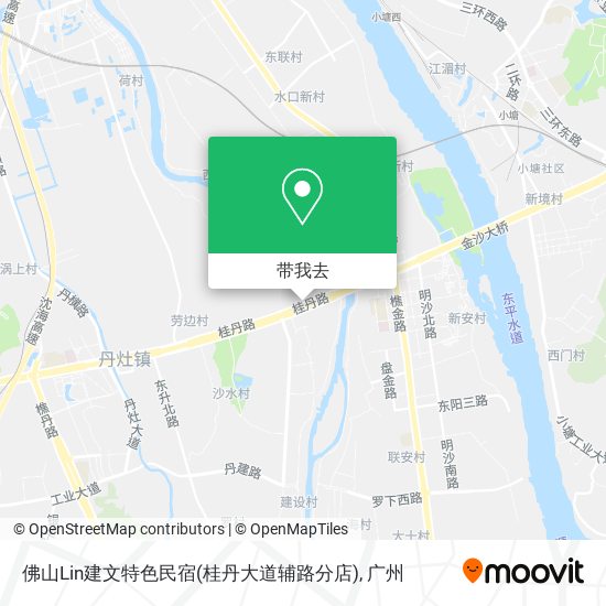 佛山Lin建文特色民宿(桂丹大道辅路分店)地图