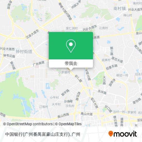 中国银行(广州番禺富豪山庄支行)地图