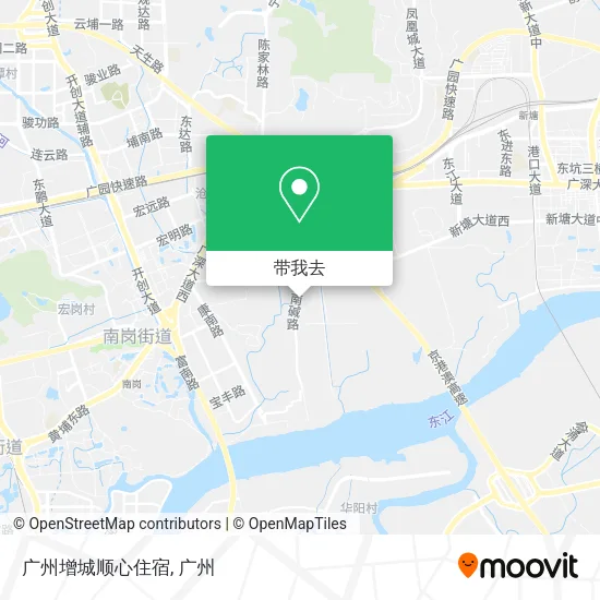 广州增城顺心住宿地图