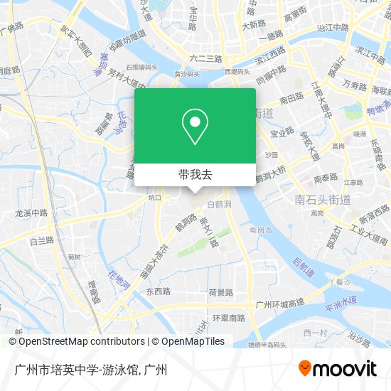 广州市培英中学-游泳馆地图