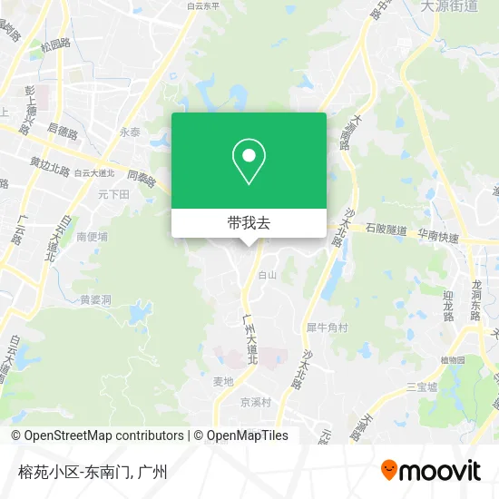 榕苑小区-东南门地图