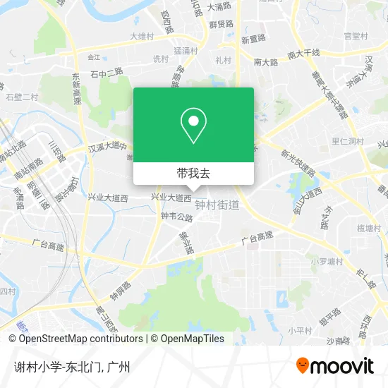 谢村小学-东北门地图