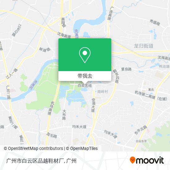 广州市白云区品越鞋材厂地图