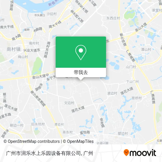 广州市润乐水上乐园设备有限公司地图