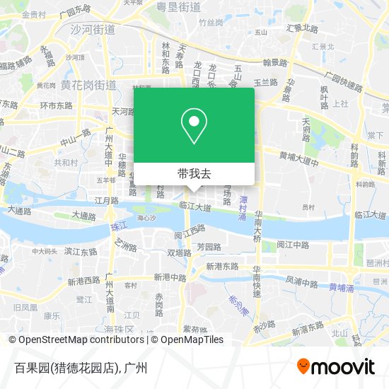 百果园(猎德花园店)地图