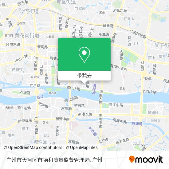 广州市天河区市场和质量监督管理局地图