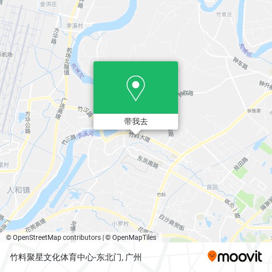 竹料聚星文化体育中心-东北门地图