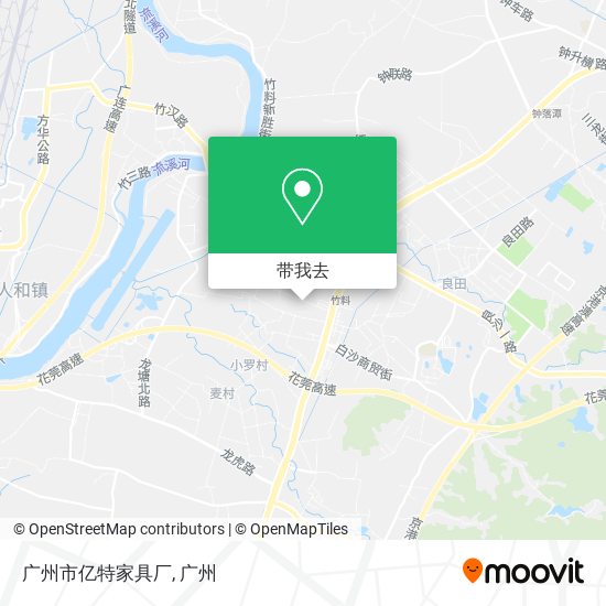 广州市亿特家具厂地图