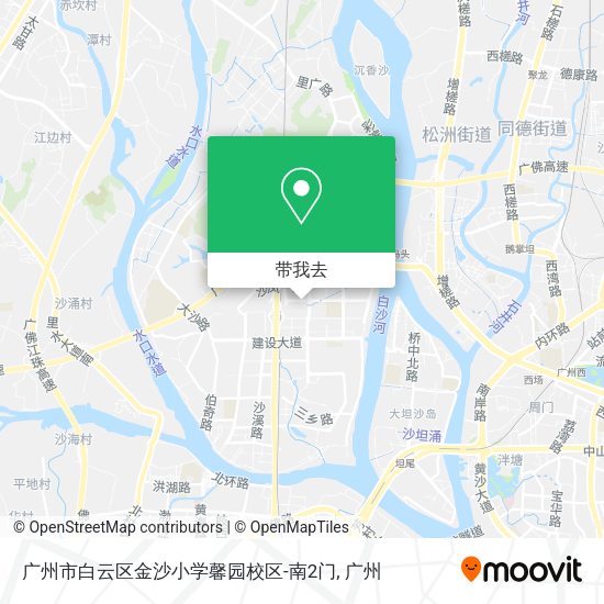 广州市白云区金沙小学馨园校区-南2门地图
