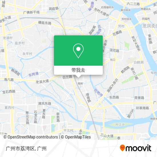 广州市荔湾区地图
