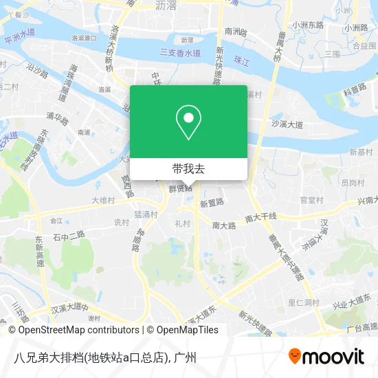 八兄弟大排档(地铁站a口总店)地图