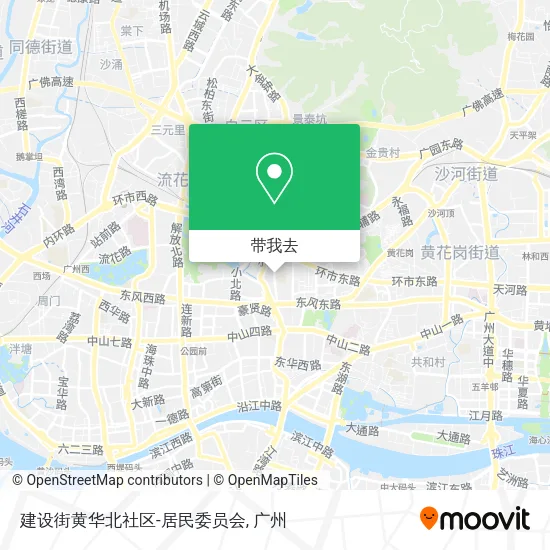 建设街黄华北社区-居民委员会地图