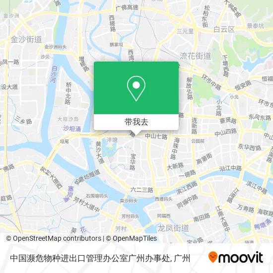中国濒危物种进出口管理办公室广州办事处地图