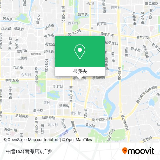 柚雪tea(南海店)地图