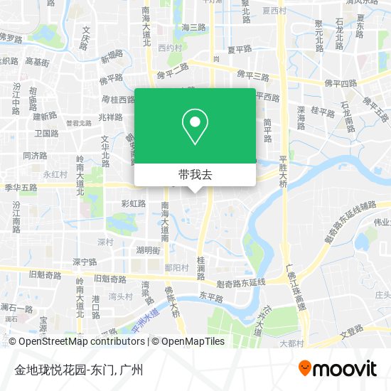 金地珑悦花园-东门地图