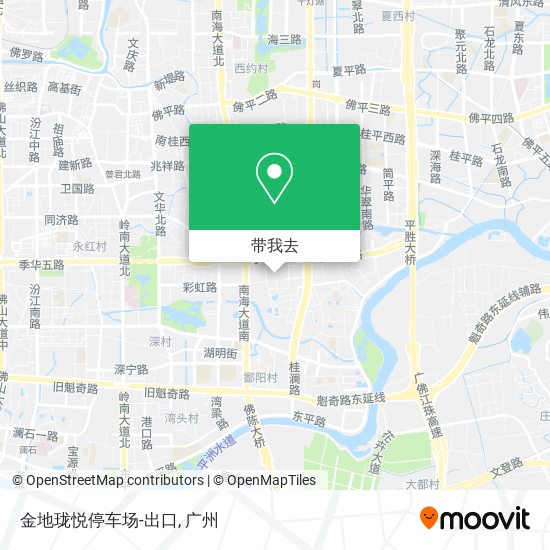 金地珑悦停车场-出口地图