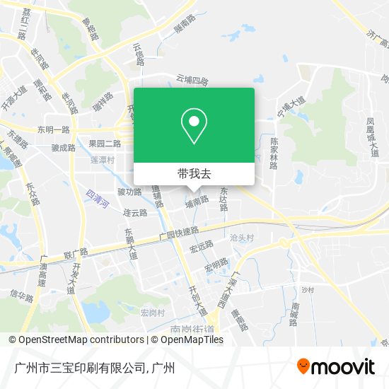 广州市三宝印刷有限公司地图