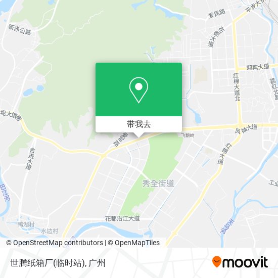 世腾纸箱厂(临时站)地图