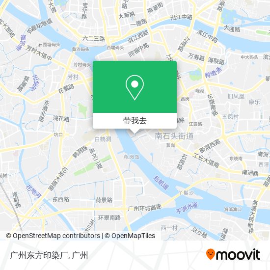 广州东方印染厂地图