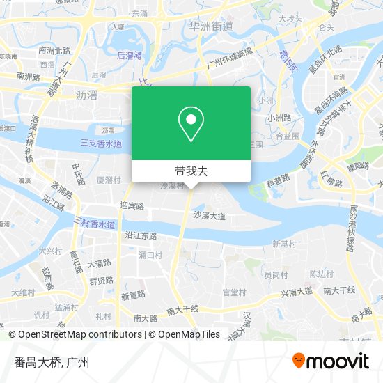 番禺大桥地图