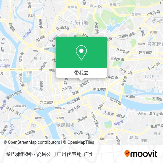 黎巴嫩科利亚贸易公司广州代表处地图