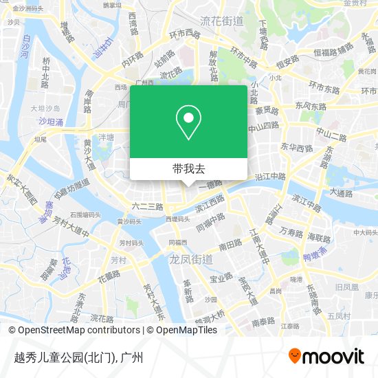 越秀儿童公园(北门)地图