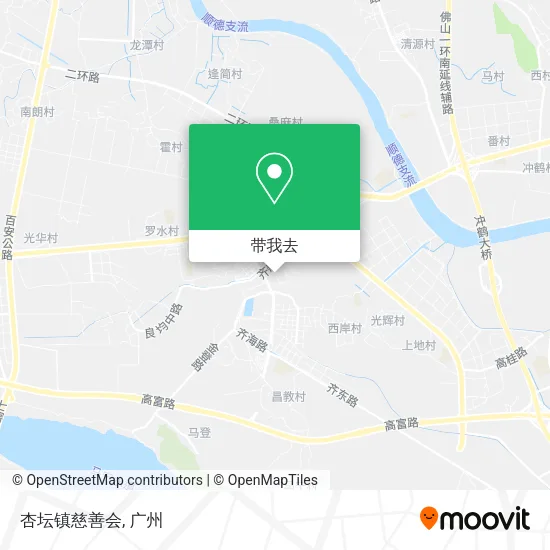 杏坛镇慈善会地图