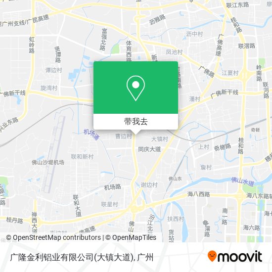 广隆金利铝业有限公司(大镇大道)地图