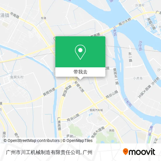 广州市川工机械制造有限责任公司地图