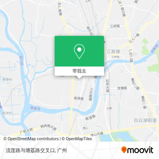流莲路与塘荔路交叉口地图