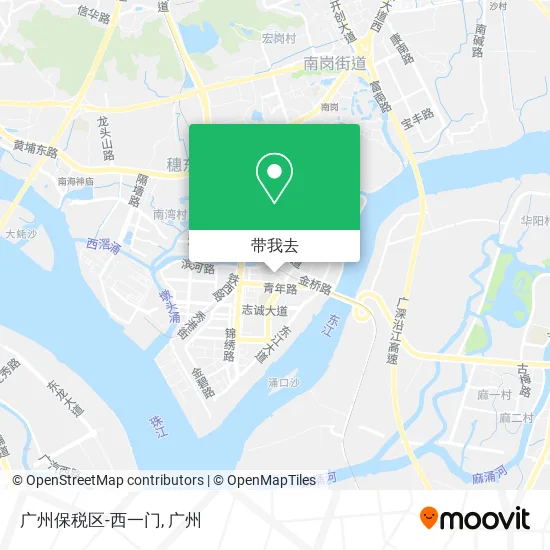 广州保税区-西一门地图