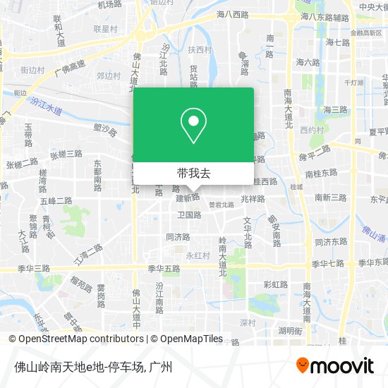 佛山岭南天地e地-停车场地图