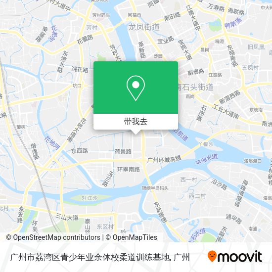 广州市荔湾区青少年业余体校柔道训练基地地图