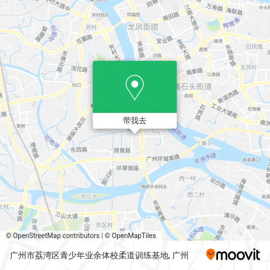 广州市荔湾区青少年业余体校柔道训练基地地图