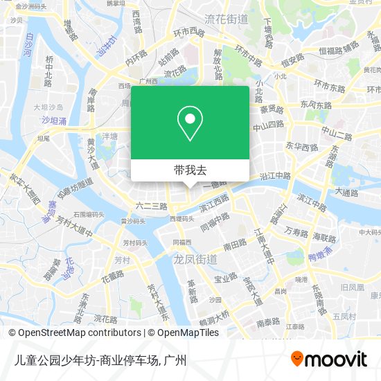 儿童公园少年坊-商业停车场地图
