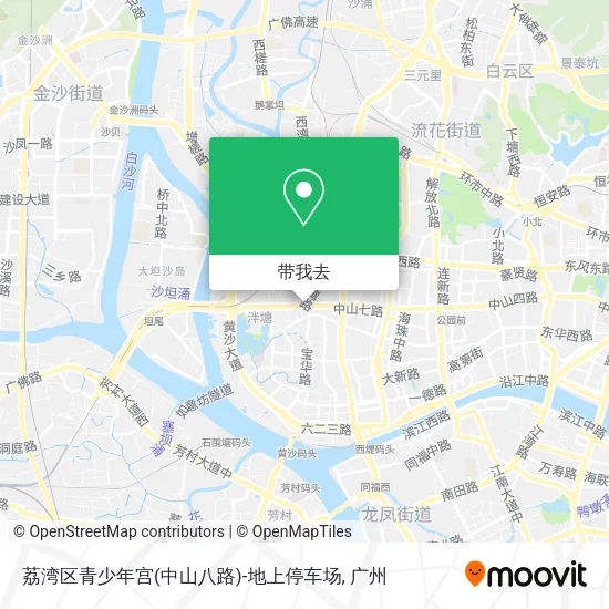 荔湾区青少年宫(中山八路)-地上停车场地图
