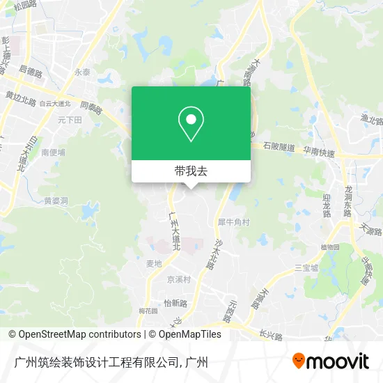 广州筑绘装饰设计工程有限公司地图