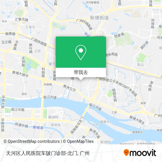 天河区人民医院车陂门诊部-北门地图
