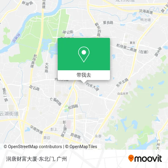 润唐财富大厦-东北门地图