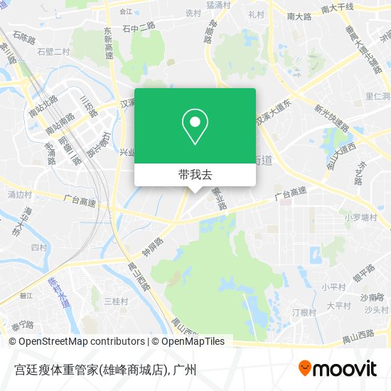 宫廷瘦体重管家(雄峰商城店)地图