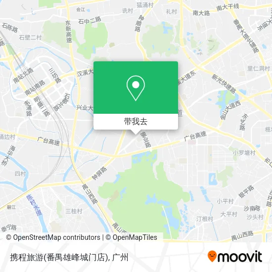 携程旅游(番禺雄峰城门店)地图